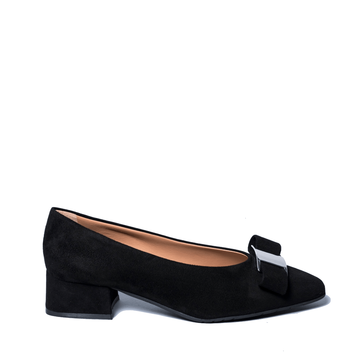 Pantofolina La Sellerie Fibbia Camoscio Nero - La Sellerie - Calzature Savorè