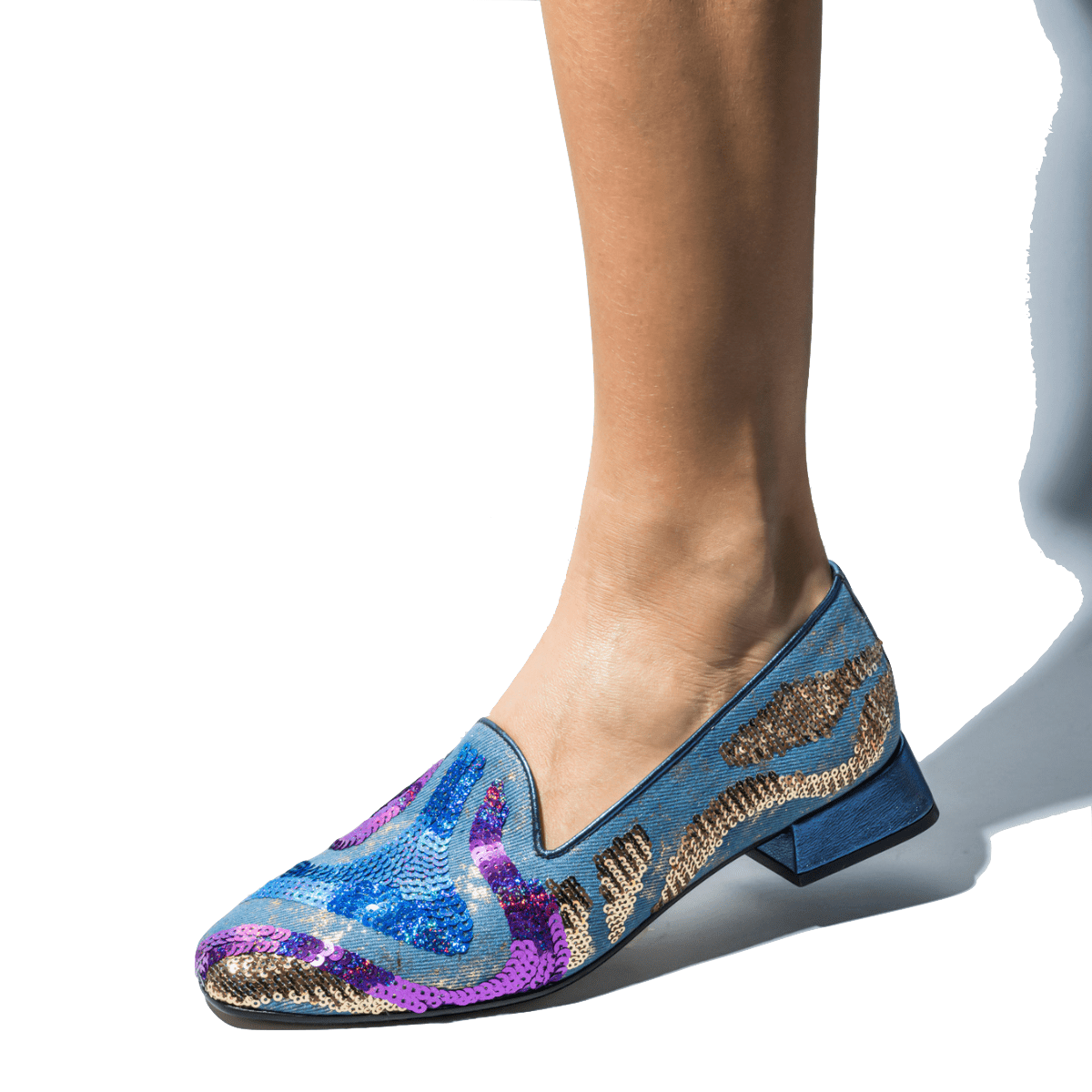 Pantofolina Le Gazzelle Paillettes Stella Cobalt - Le Gazzelle - Calzature Savorè