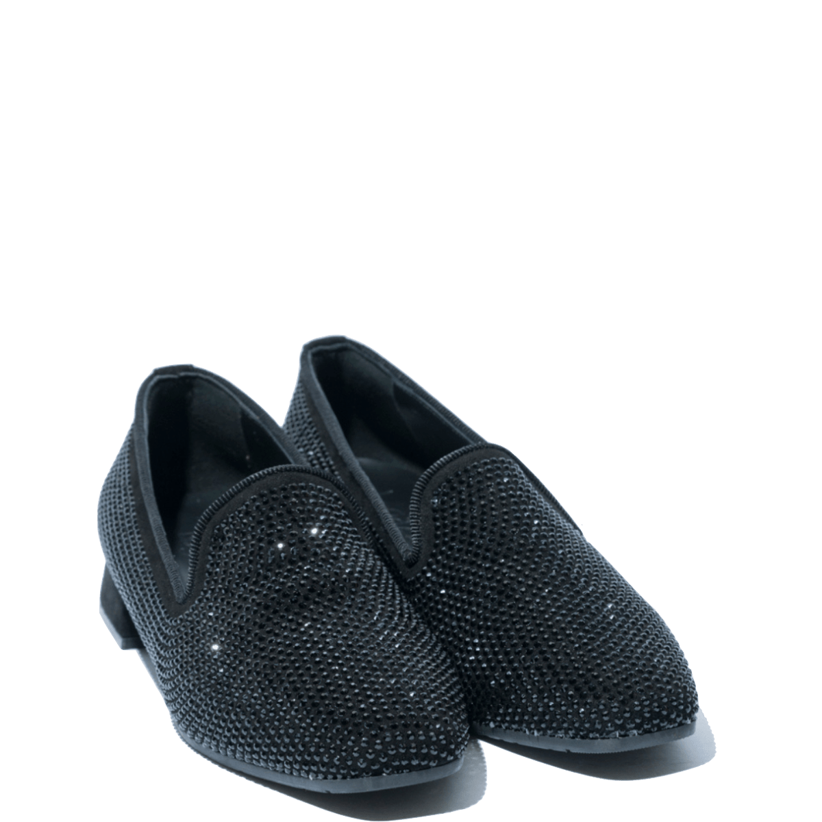 Pantofolina Le Gazzelle Strass Camoscio Nero ULTIMO NUMERO: 35 - Le Gazzelle - Calzature Savorè