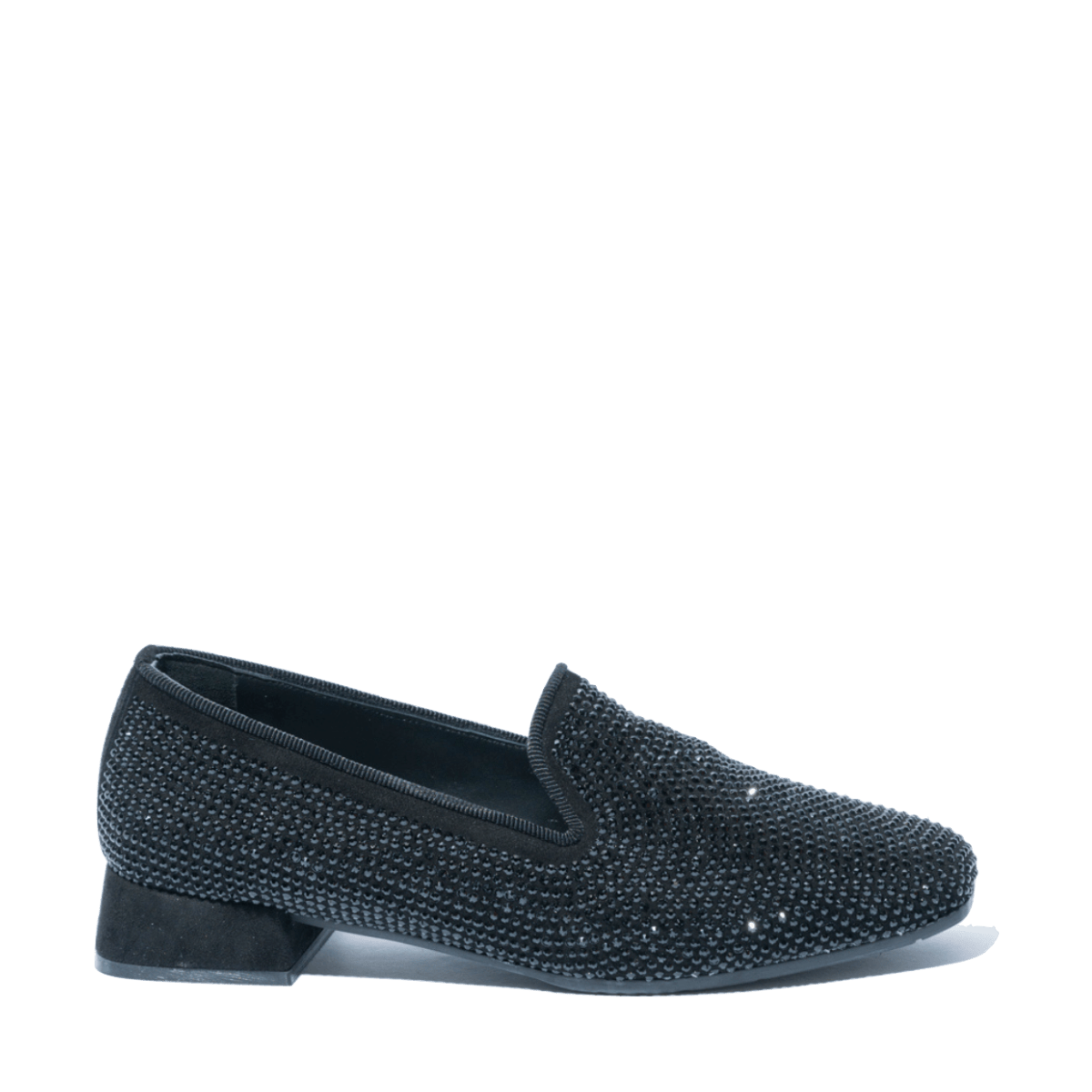 Pantofolina Le Gazzelle Strass Camoscio Nero ULTIMO NUMERO: 35 - Le Gazzelle - Calzature Savorè