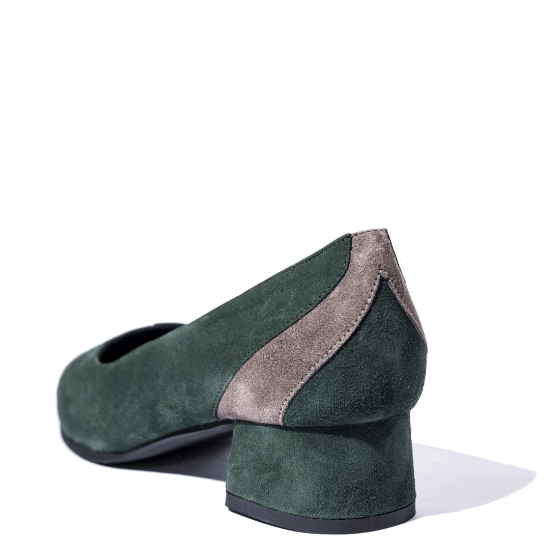 Pantofolina Vitulli & Co. Camoscio Verde / Tortora - Vitulli & Co. - Calzature Savorè