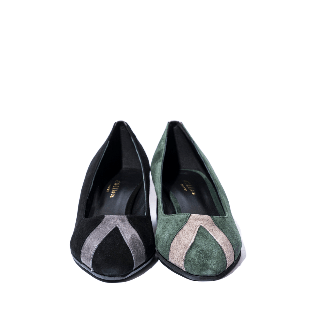 Pantofolina Vitulli & Co. Camoscio Verde / Tortora - Vitulli & Co. - Calzature Savorè