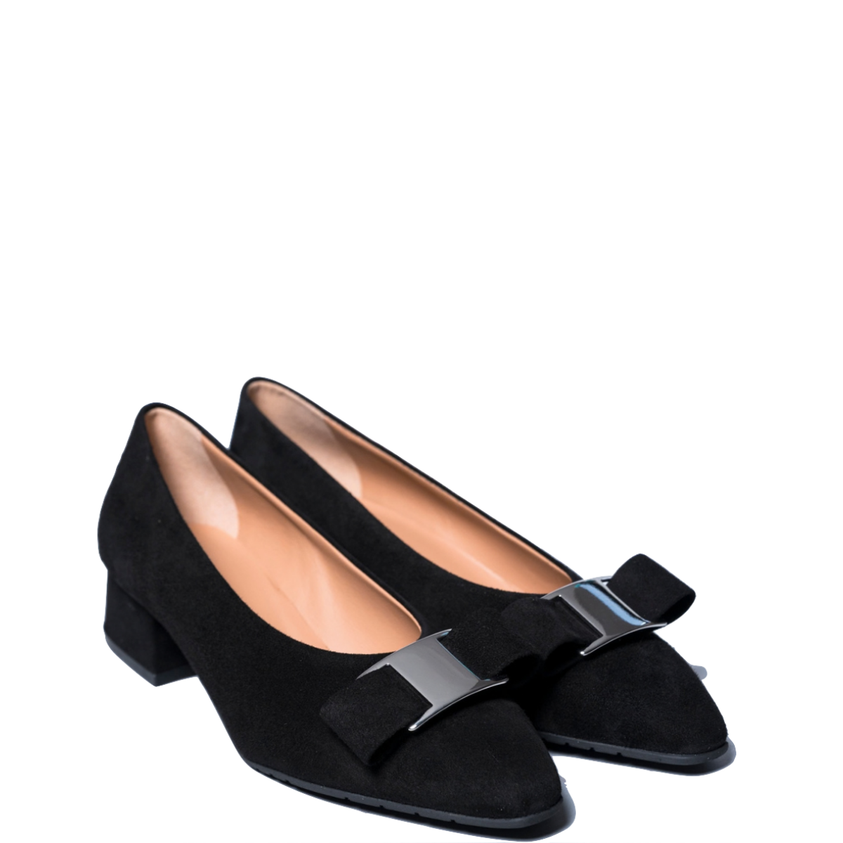 Pantofolina-La-Sellerie-Fibbia-Camoscio-Nero-1