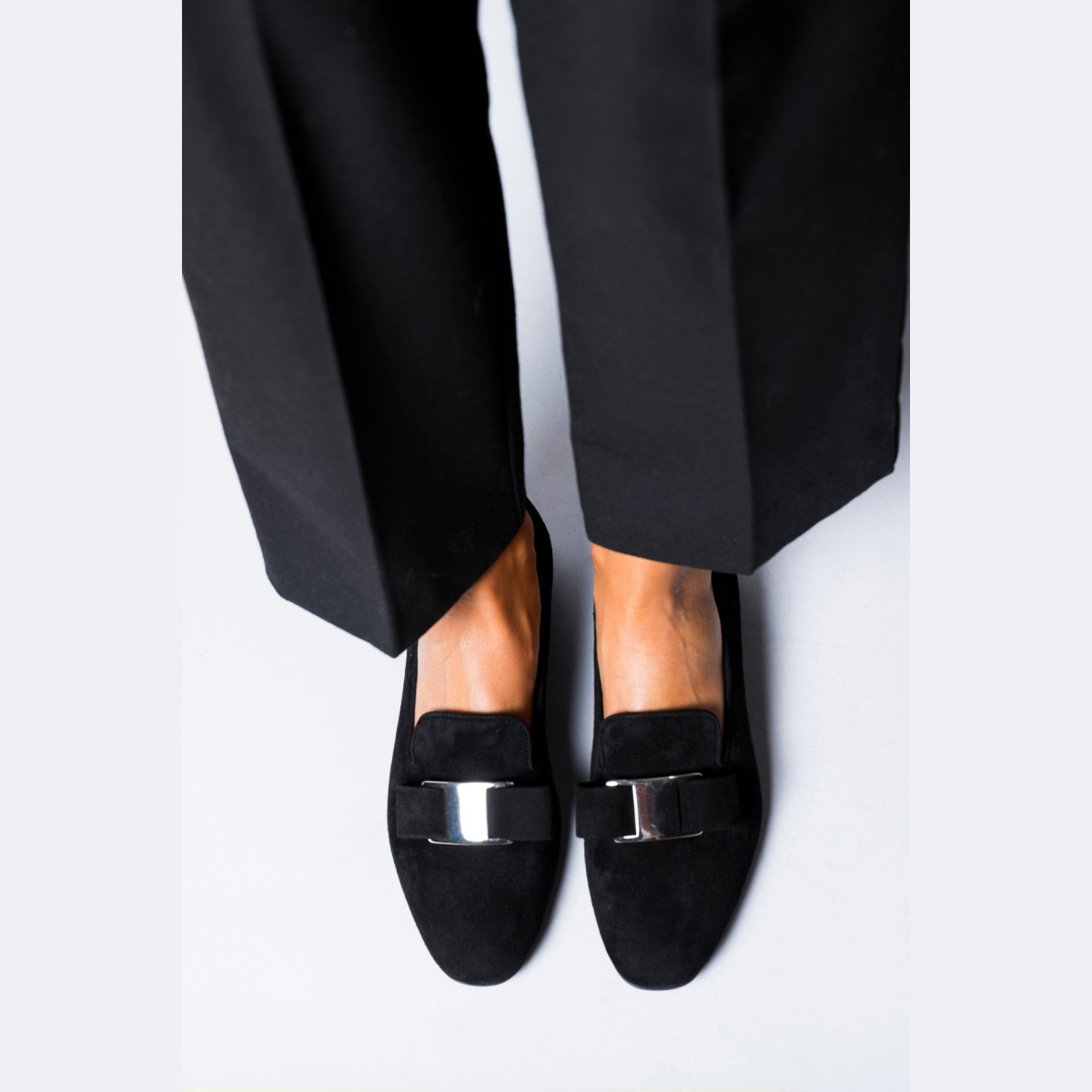Pantofolina-La-Sellerie-Fibbia-Camoscio-Nero-7
