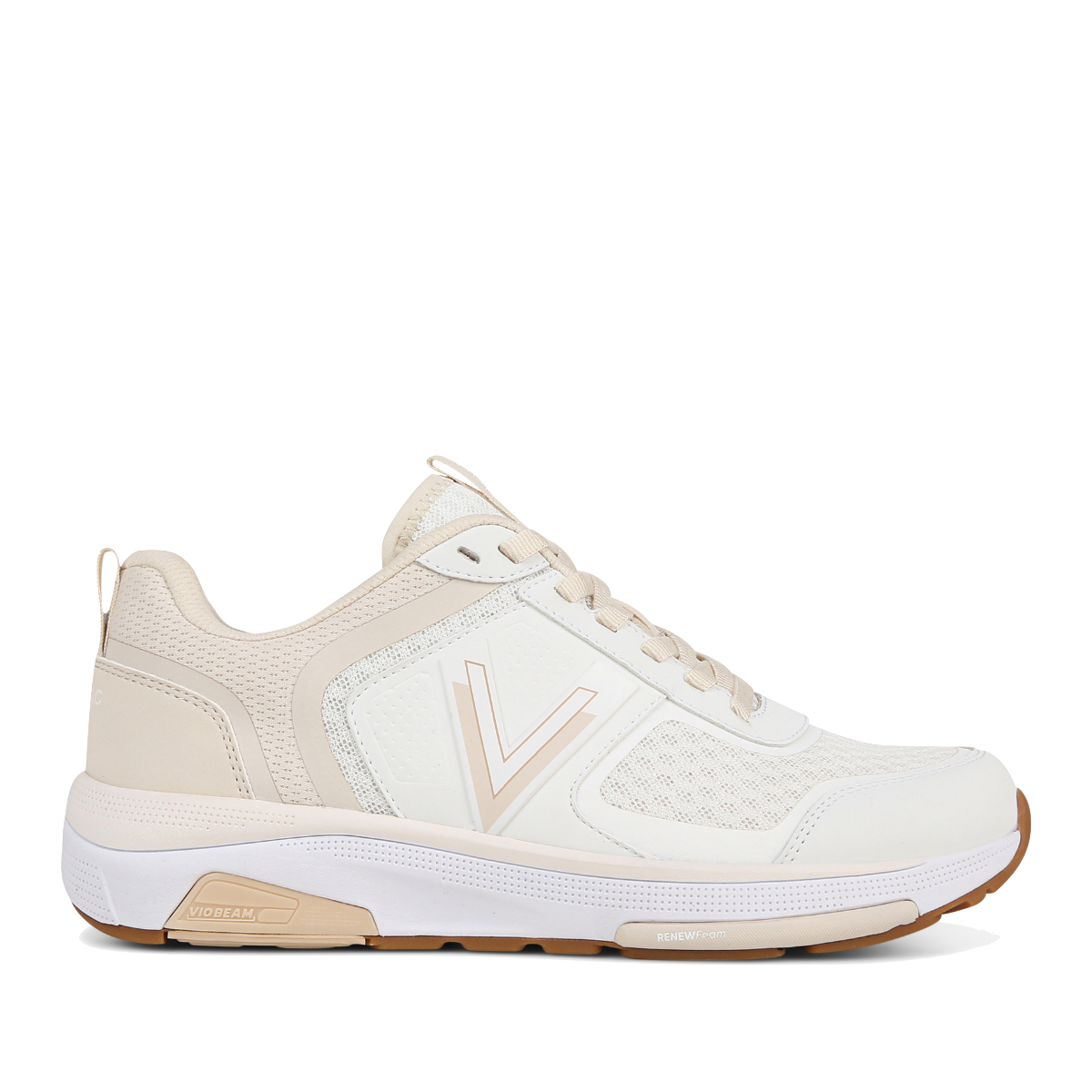 Sneaker Vionic Walk Strider Tessuto Tecnico Bianco / Crema