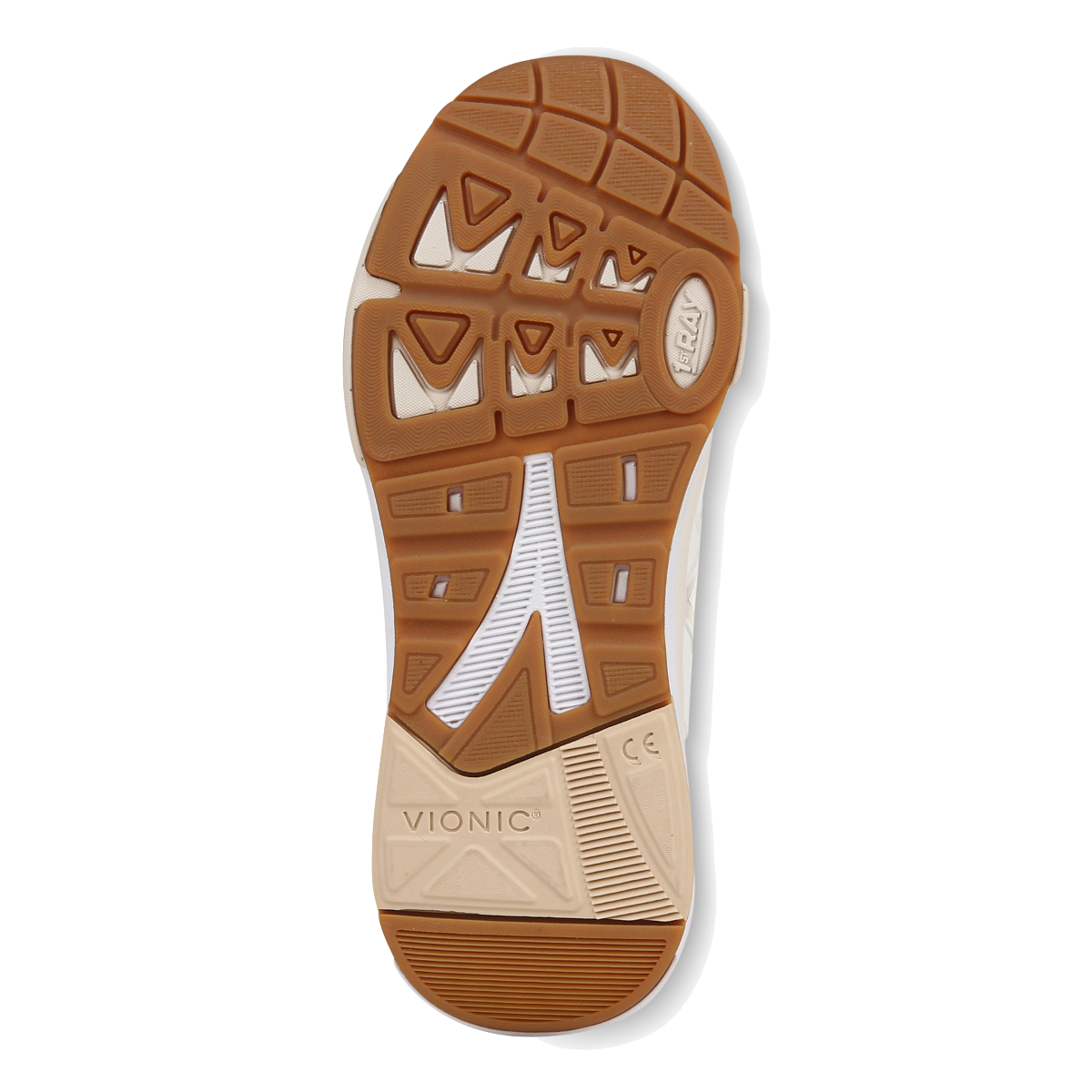 Sneaker Vionic Walk Strider Tessuto Tecnico Bianco / Crema