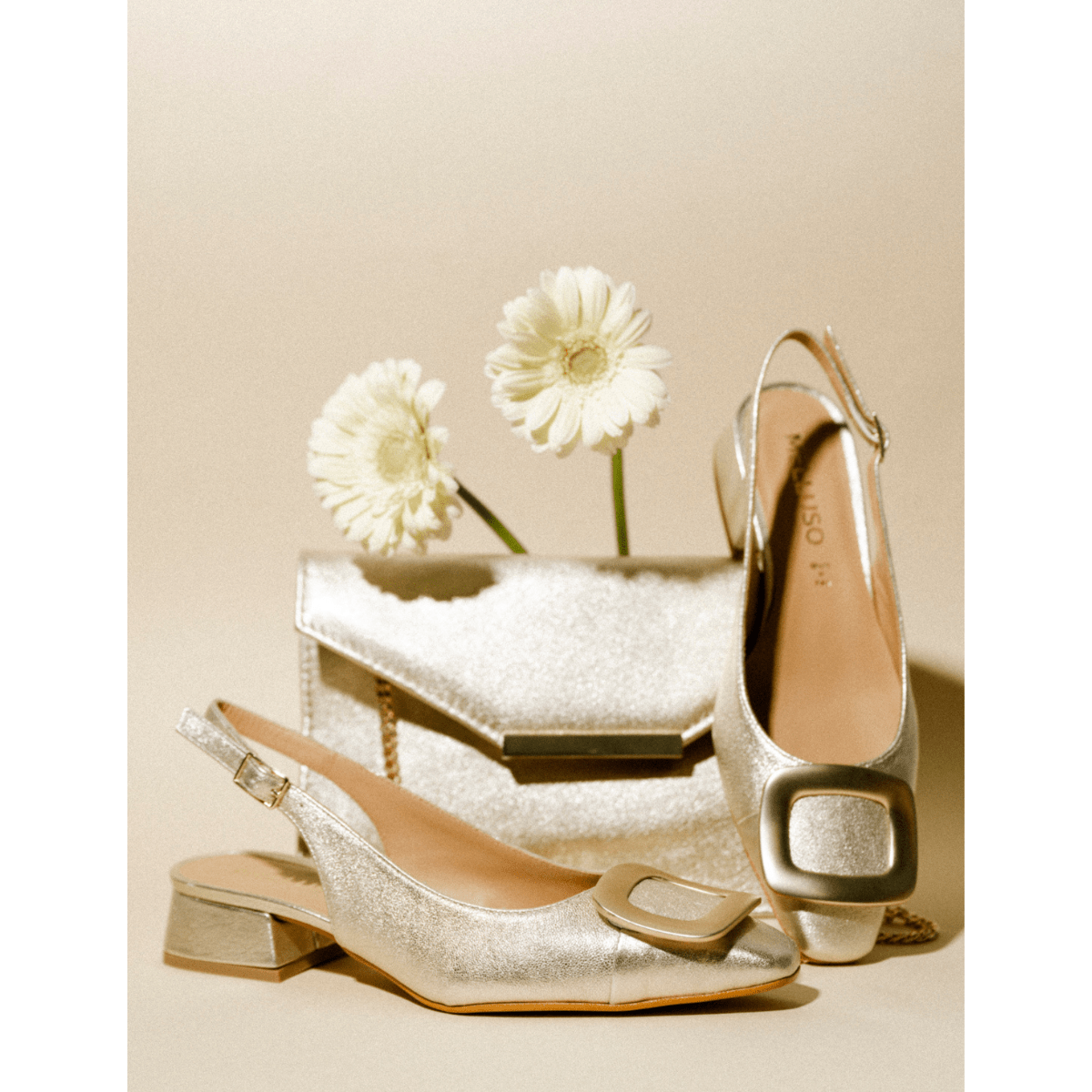 Pochette Melluso Pelle Oro - Melluso - Calzature Savorè