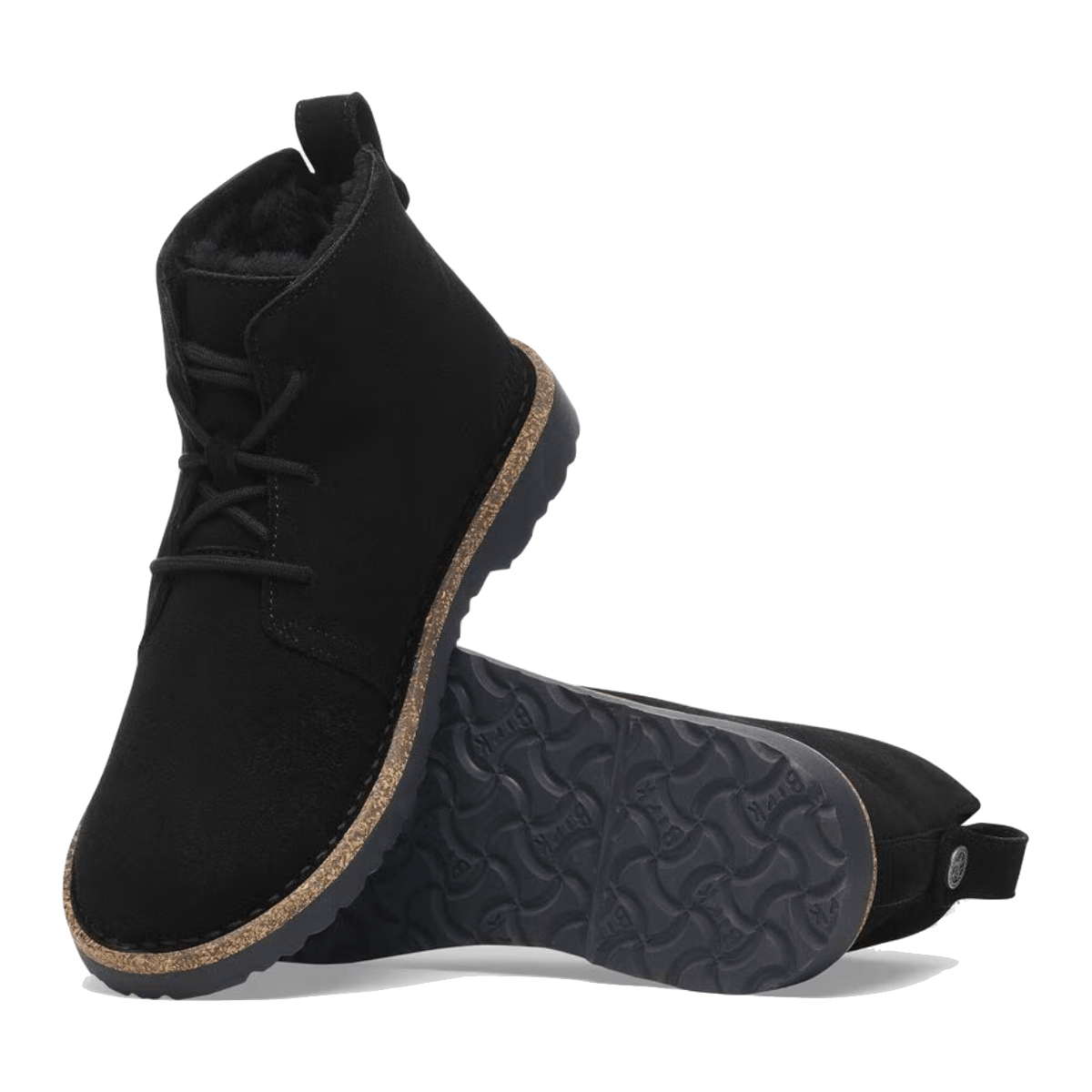 Polacchino Birkenstock Uppsala Mid Shearling Camoscio Black - Birkenstock - Calzature Savorè