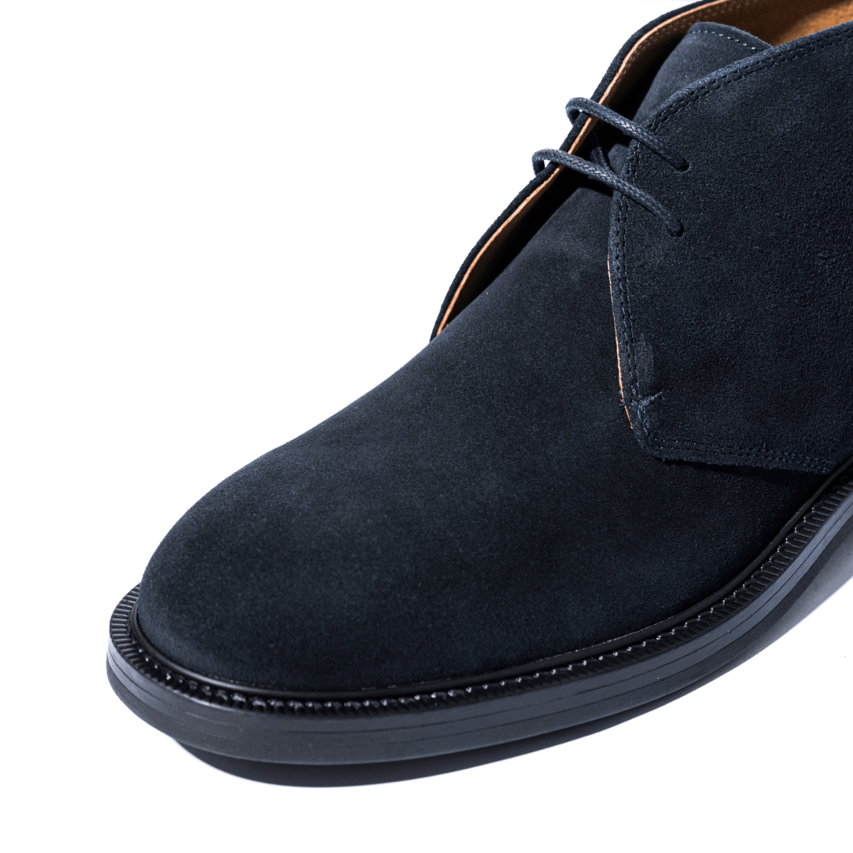 Polacchino Saxone Due Fori Camoscio Navy - Saxone - Calzature Savorè