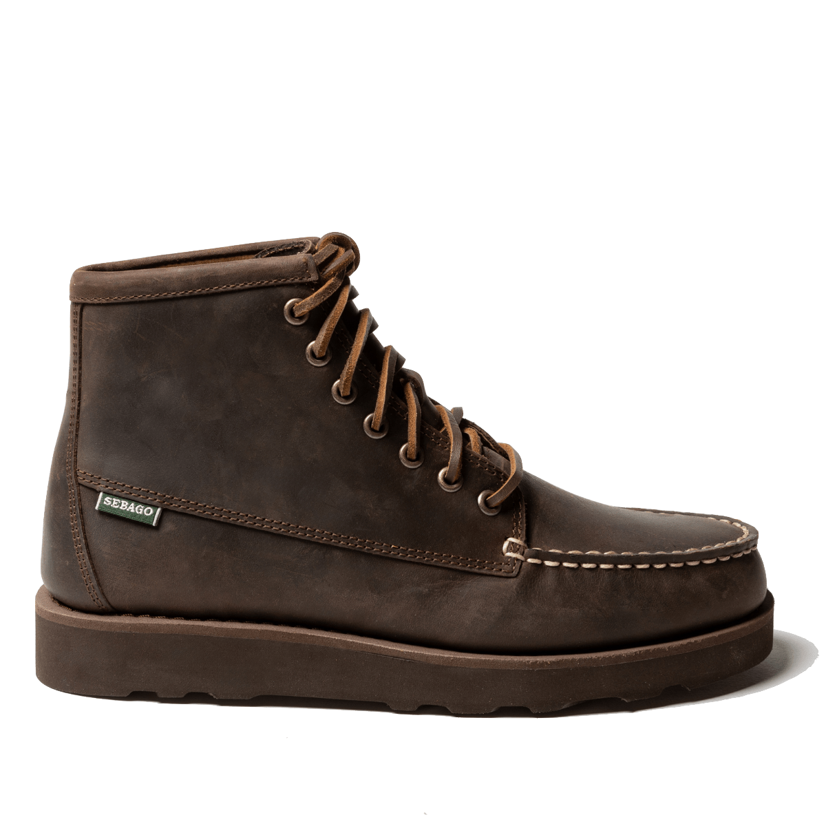 Polacchino Sebago Tala Mid Crazy Horse Pelle Total Dark Brown - Sebago - Calzature Savorè