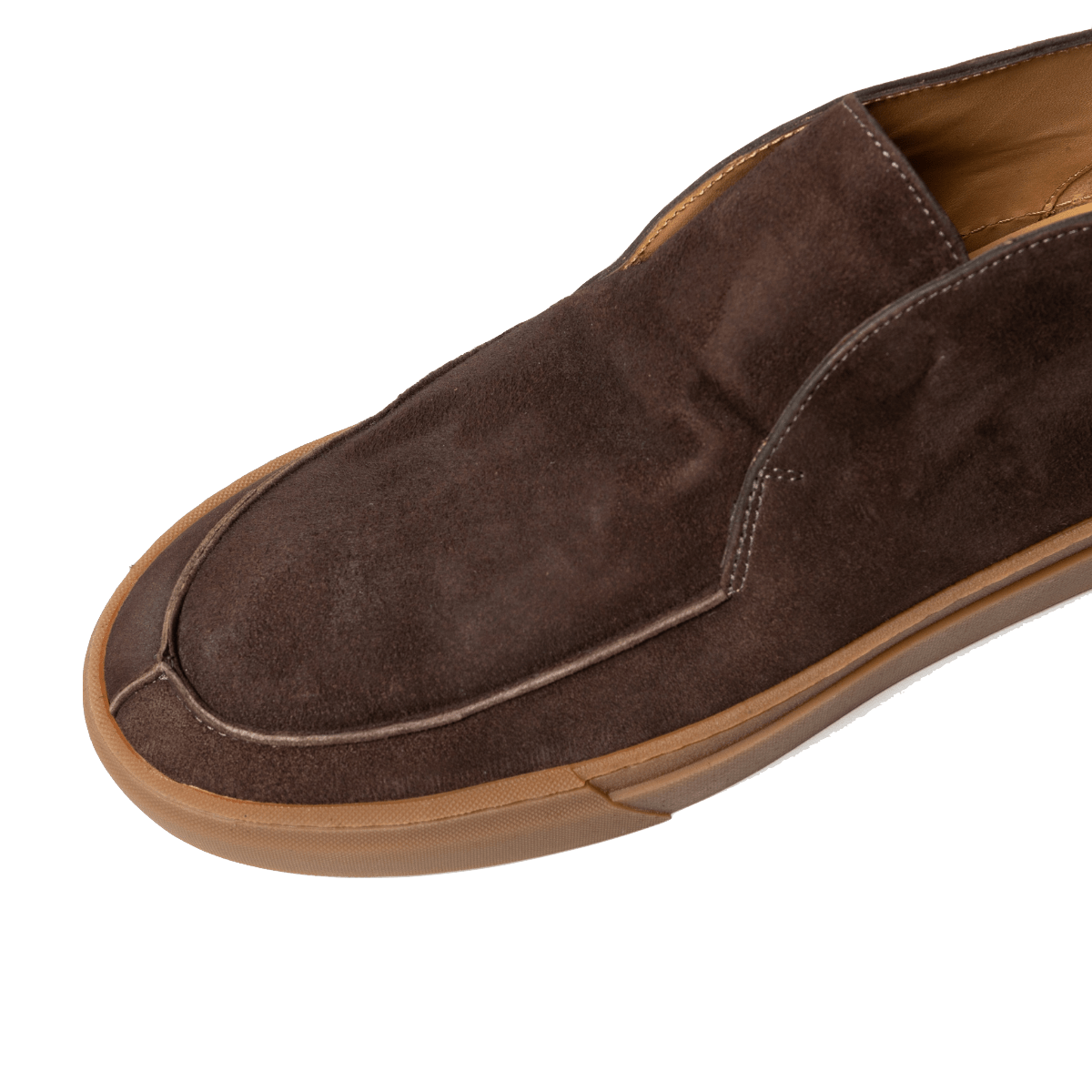 Polacchino Senza Lacci Antica Cuoieria Camoscio Amalfi Marrone