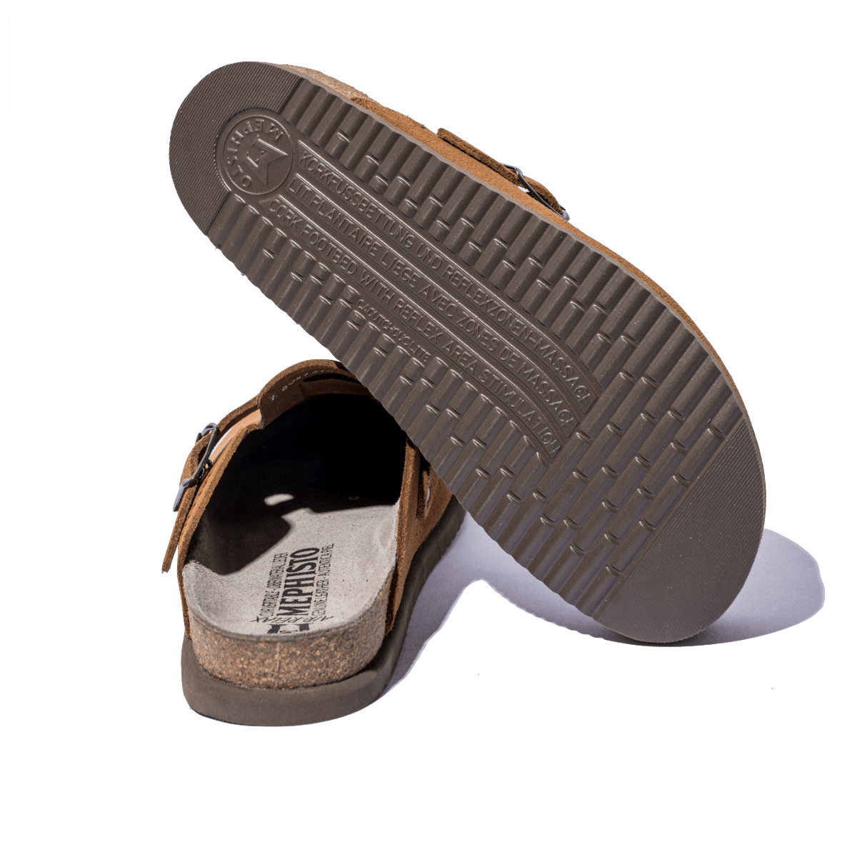 Sabot Mephisto Nathan Camoscio Tabacco - Calzature Savorè - Calzature Savorè