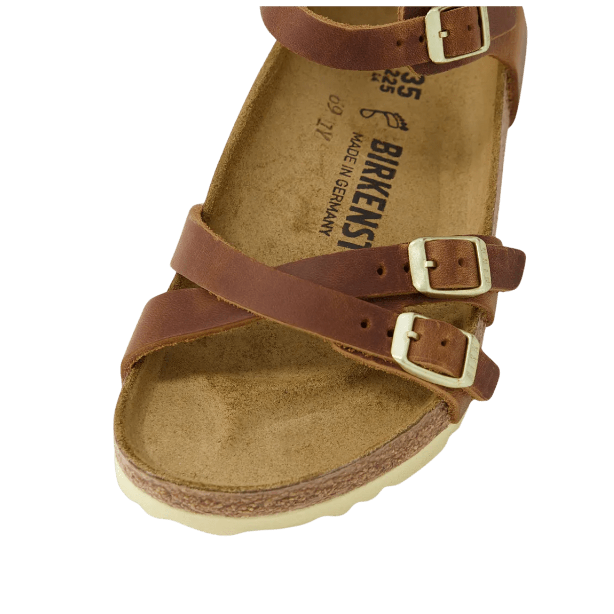 Sandalo Birkenstock Kumba Pelle Oliata Cognac - Birkenstock - Calzature Savorè