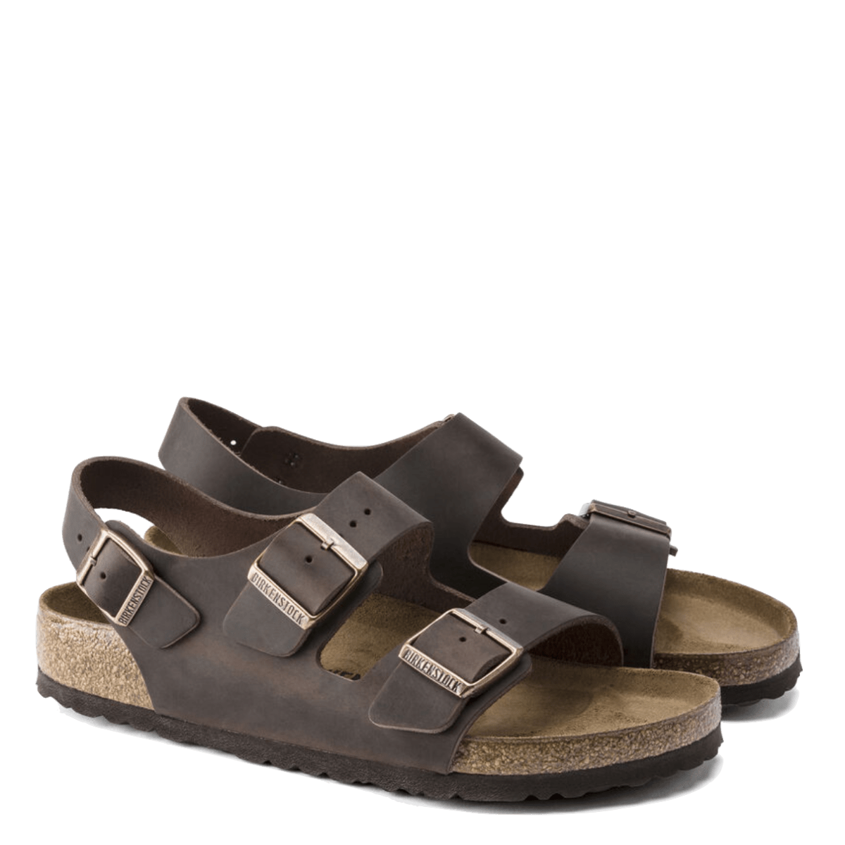 Sandalo Birkenstock Milano Pelle Oliata Habana - Birkenstock - Calzature Savorè