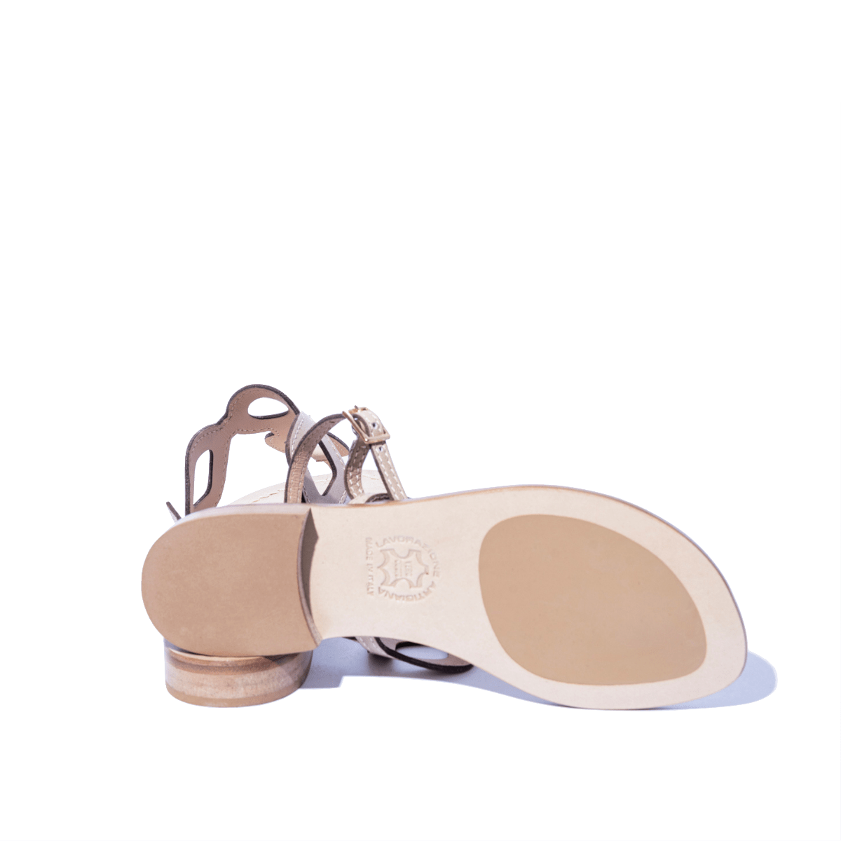 Sandalo Infradito Paolo Ferrara Pelle Marmo - Paolo Ferrara - Calzature Savorè