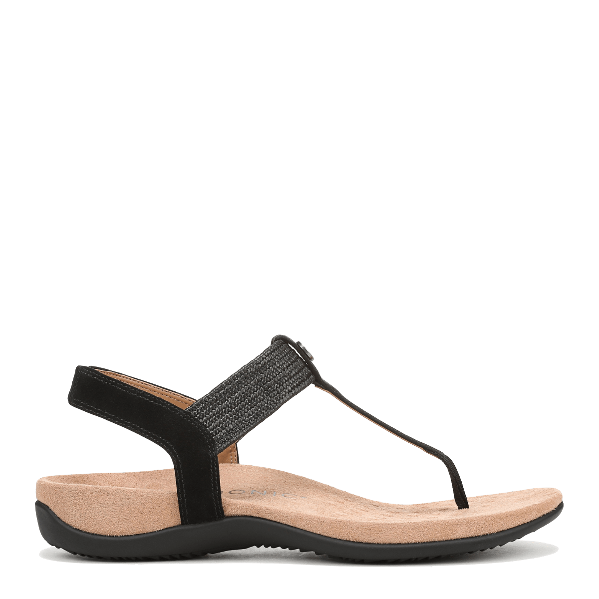 Sandalo Infradito Vionic Brea Camoscio Nero - Vionic - Calzature Savorè