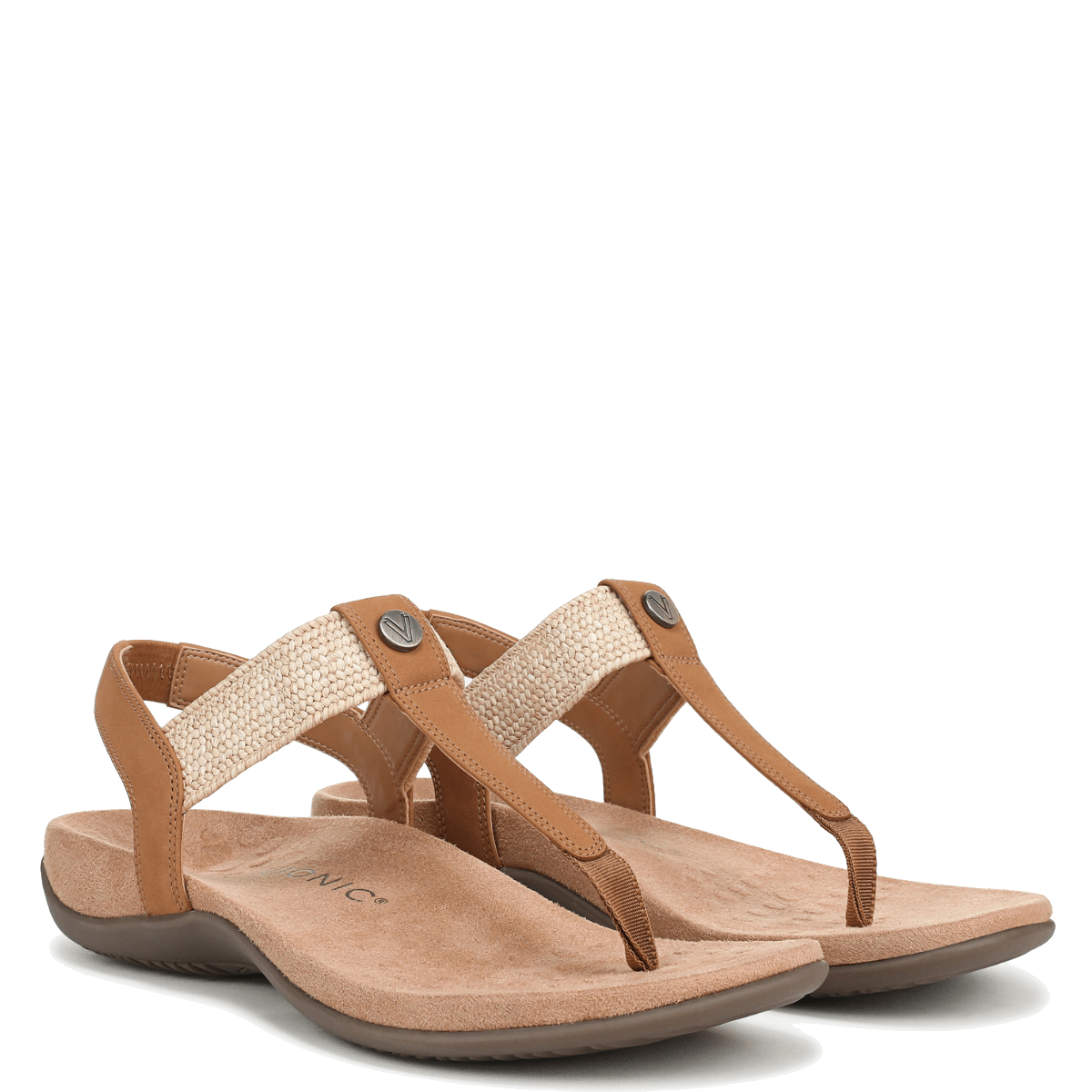 Sandalo Infradito Vionic Brea Pelle Camel - Vionic - Calzature Savorè