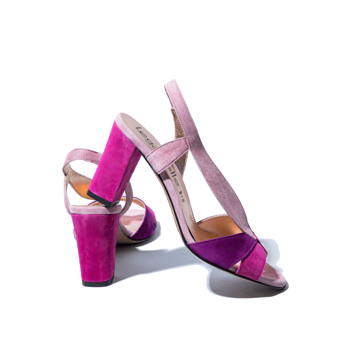 Sandalo Le Gazzelle Camoscio Rosa/Viola - Le Gazzelle - Calzature Savorè