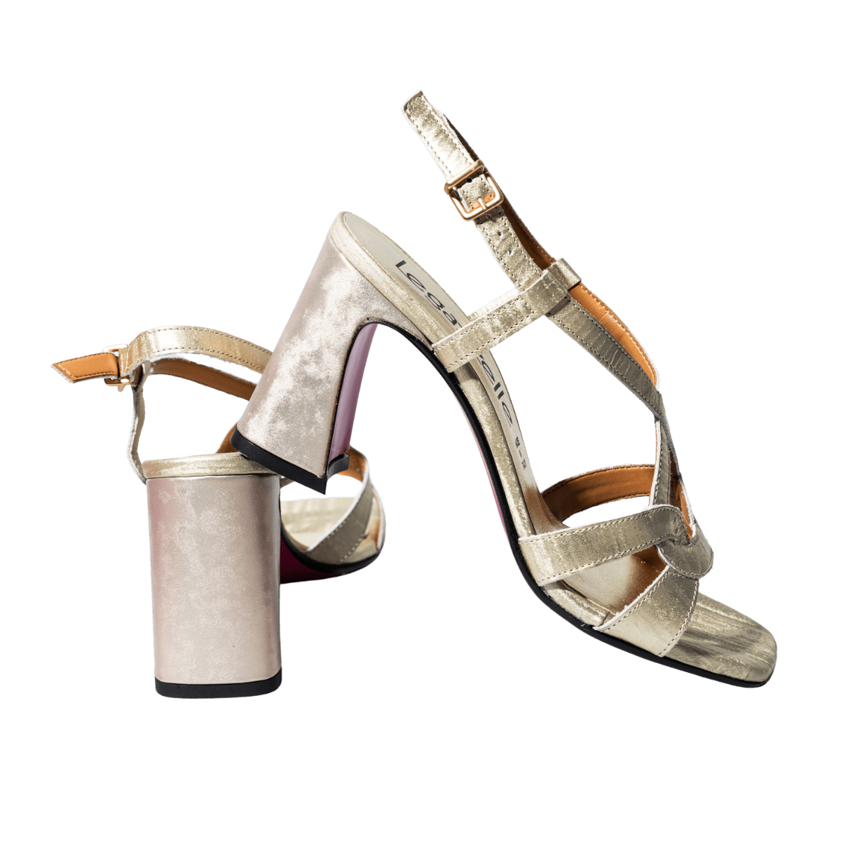 Sandalo Le Gazzelle Ciniglia Platino Chiaro - Le Gazzelle - Calzature Savorè