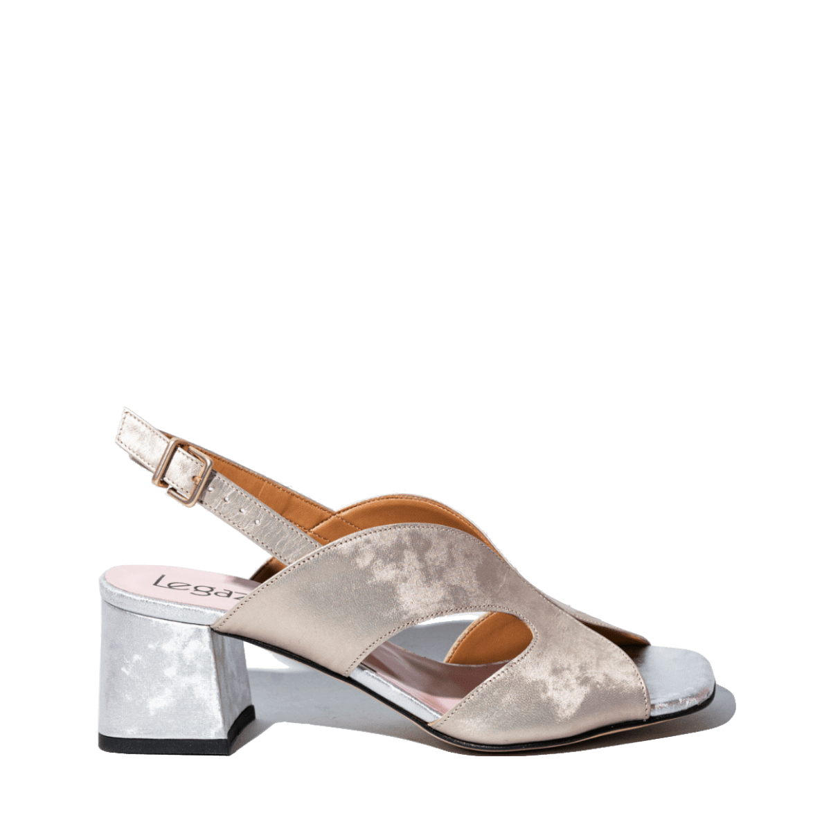 Sandalo Le Gazzelle Pelle Dubai Argento / Platino Chiaro - Le Gazzelle - Calzature Savorè