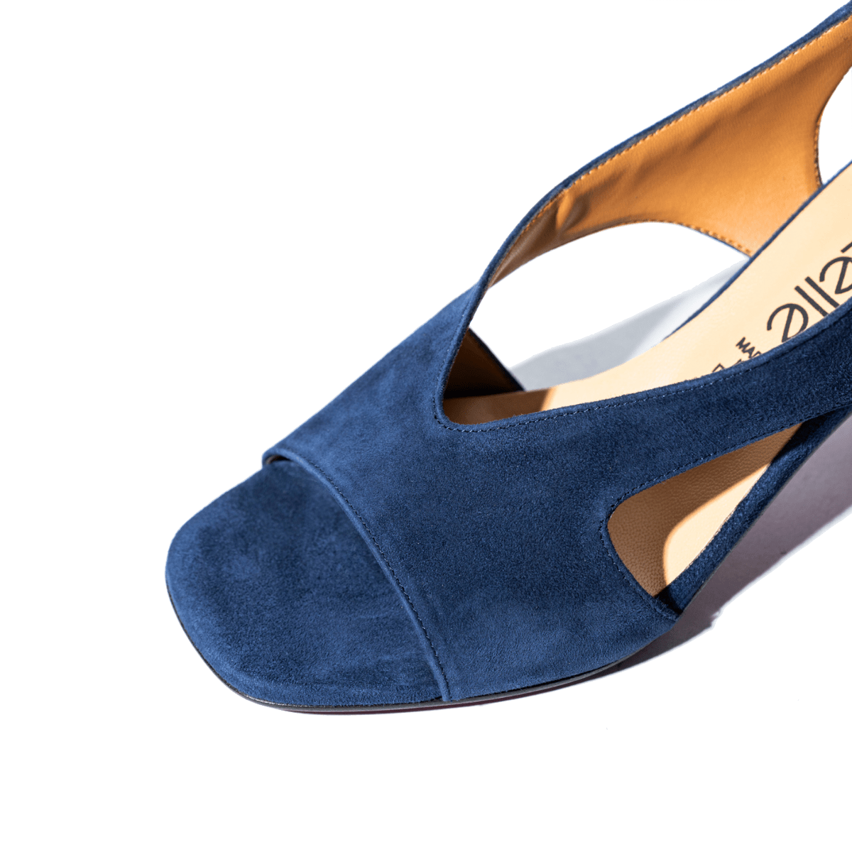 Sandalo Le Gazzelle Scollo Profondo Camoscio Blu Abiss - Le Gazzelle - Calzature Savorè