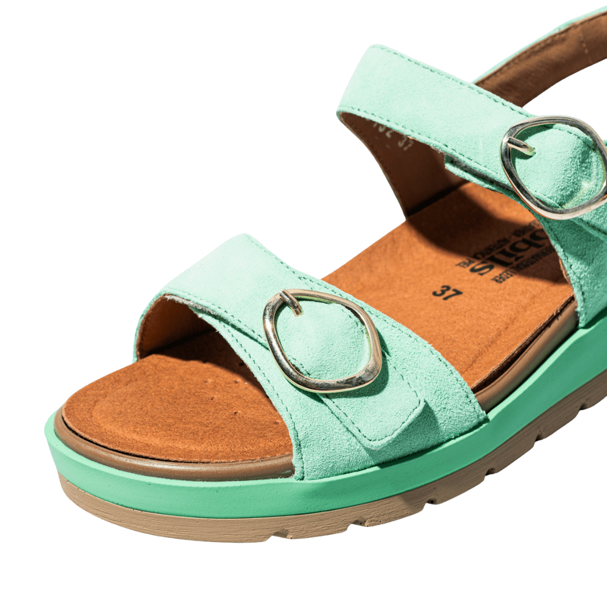 Sandalo Mephisto Myranda Camoscio Verde Acqua - Mephisto - Calzature Savorè