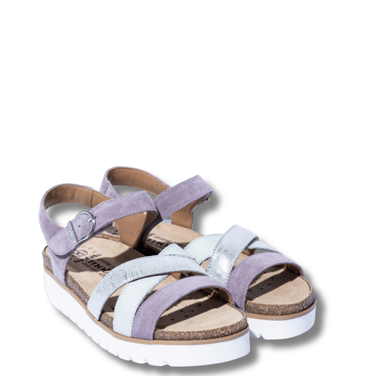 Sandalo Mephisto Thina Pelle e Camoscio Mallow - Mephisto - Calzature Savorè