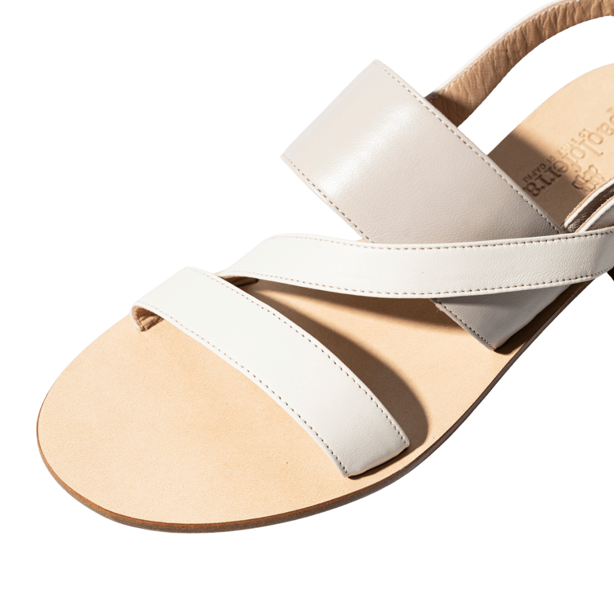 Sandalo Paolo Ferrara Pelle Milk/Sabbia - Paolo Ferrara - Calzature Savorè