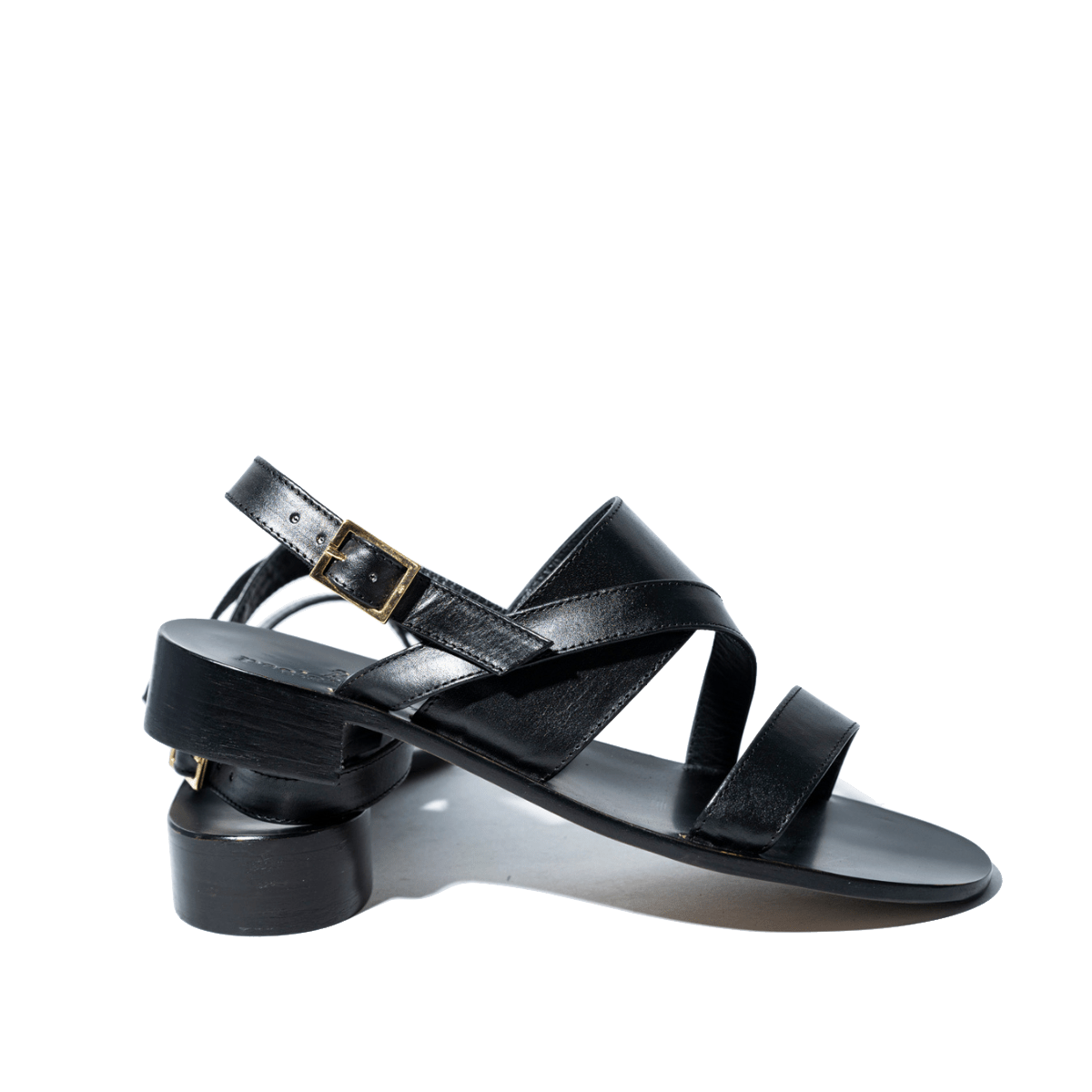 Sandalo Paolo Ferrara Pelle Nero - Paolo Ferrara - Calzature Savorè