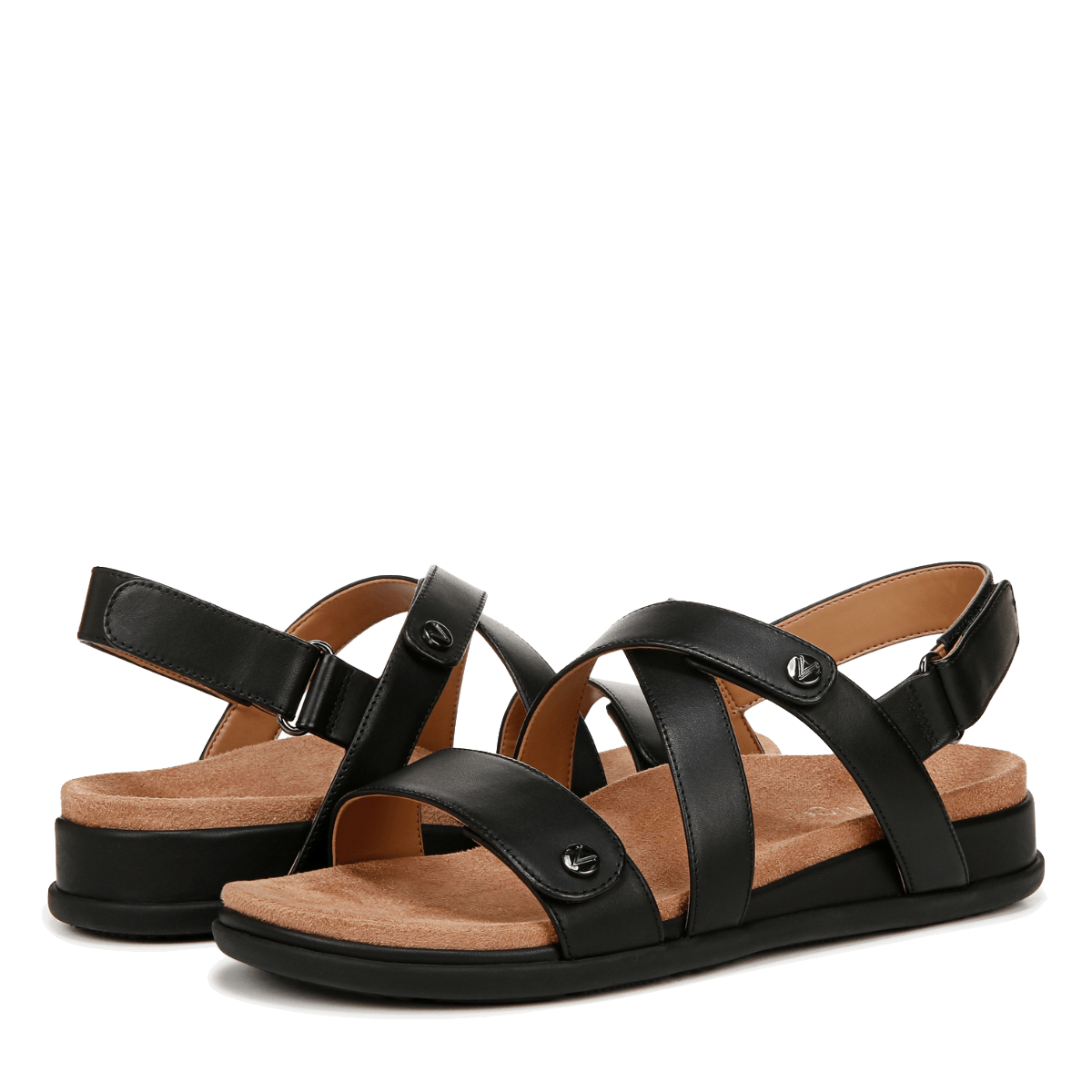Sandalo Vionic Strap Cypress Pelle Nero - Vionic - Calzature Savorè