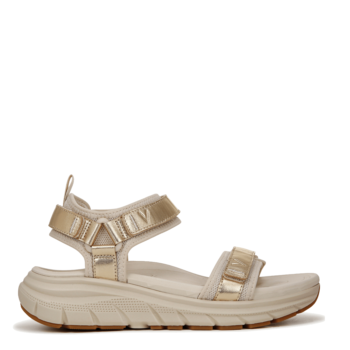Sandalo Vionic Strap Walk Max Wanderer Pelle Gold - Vionic - Calzature Savorè