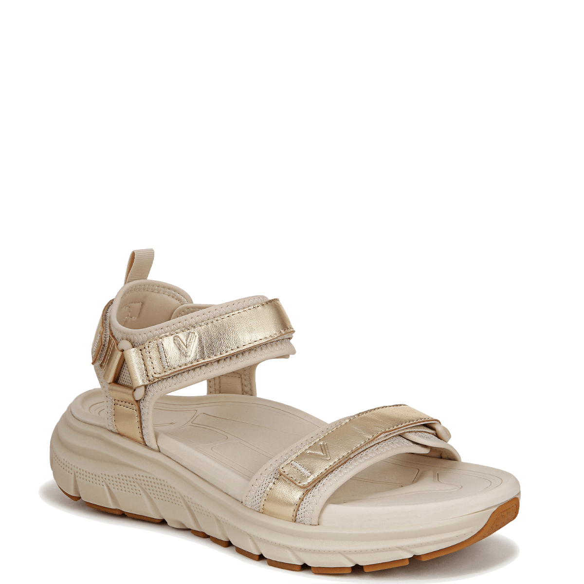 Sandalo Vionic Strap Walk Max Wanderer Pelle Gold - Vionic - Calzature Savorè