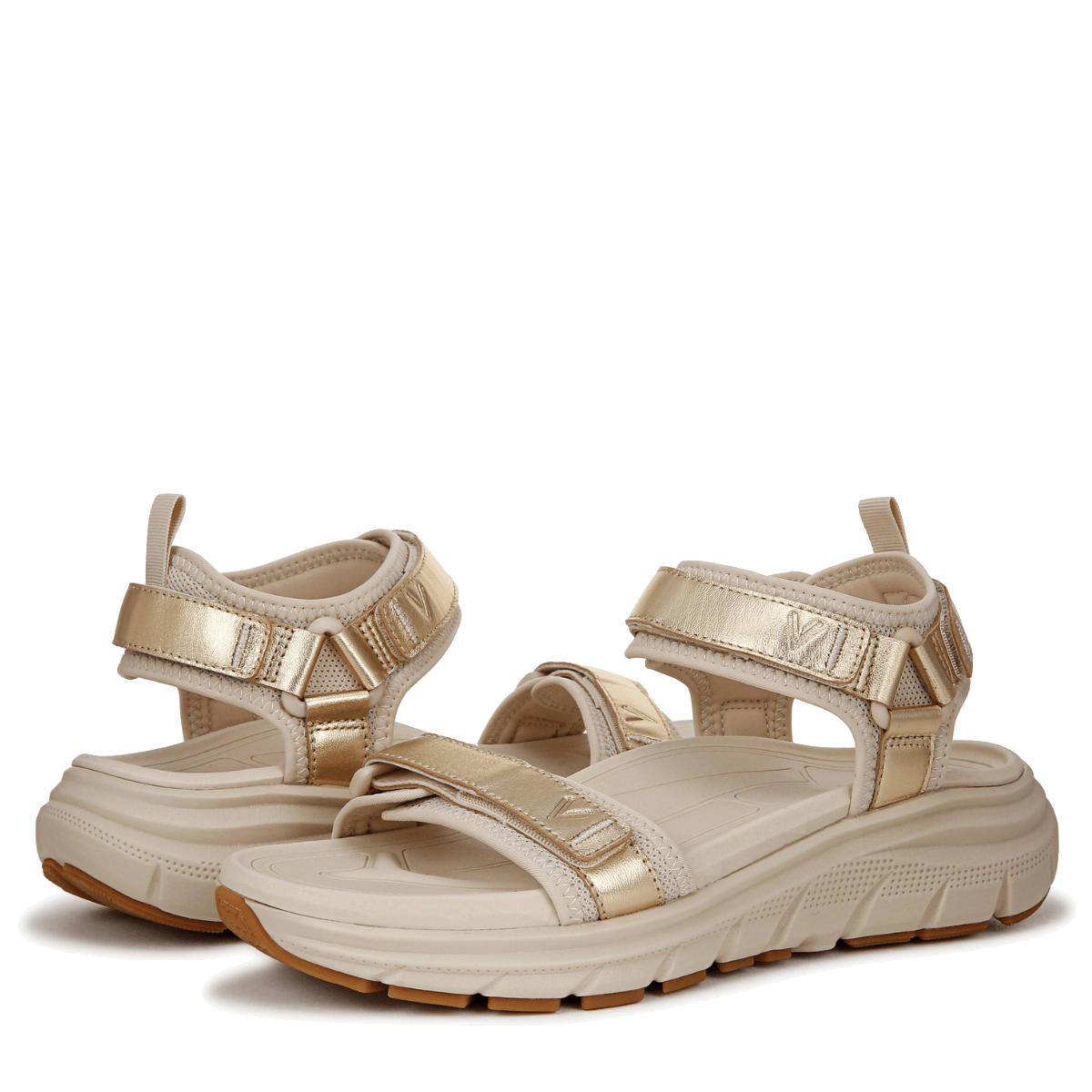 Sandalo Vionic Strap Walk Max Wanderer Pelle Gold - Vionic - Calzature Savorè