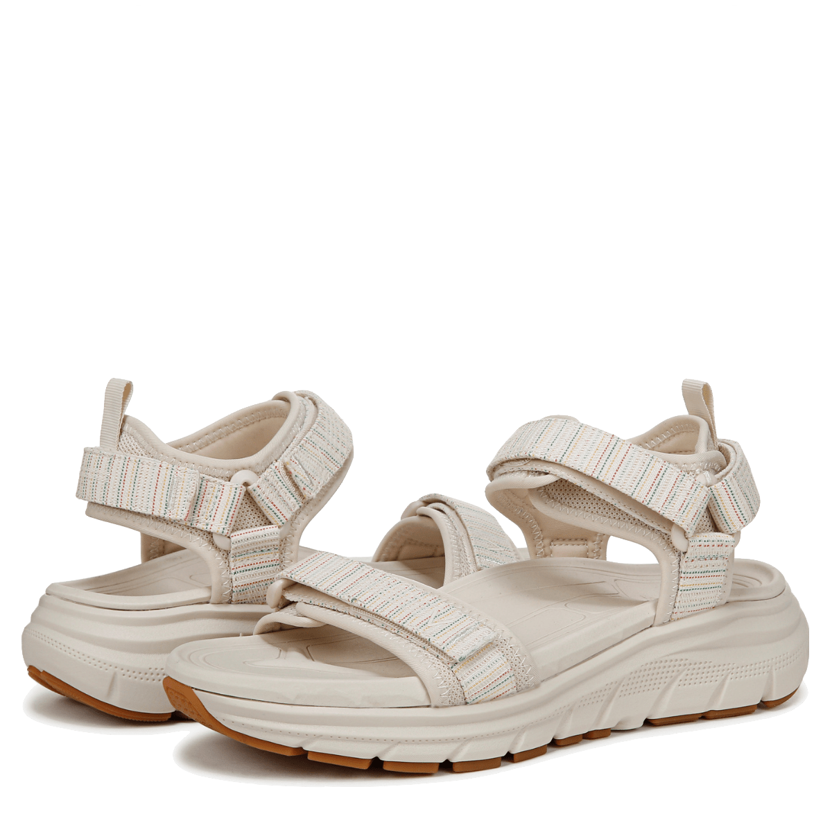 Sandalo Vionic Strap Walk Max Wanderer Tessuto Crema - Vionic - Calzature Savorè