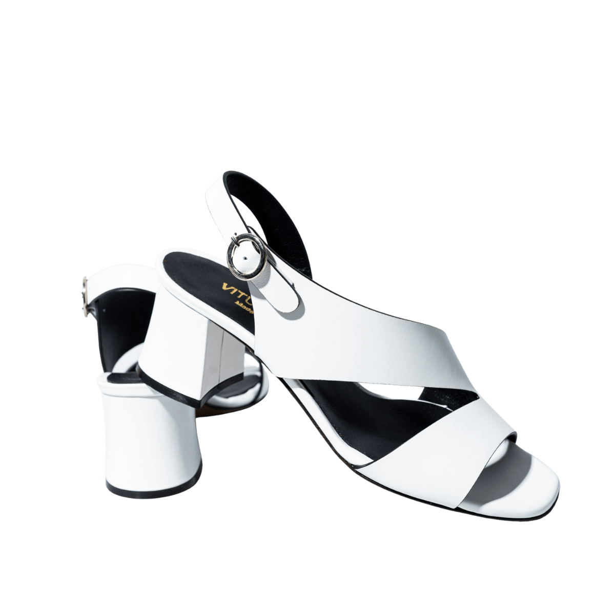 Sandalo Vitulli & Co. Pelle Bianco - Vitulli & Co. - Calzature Savorè