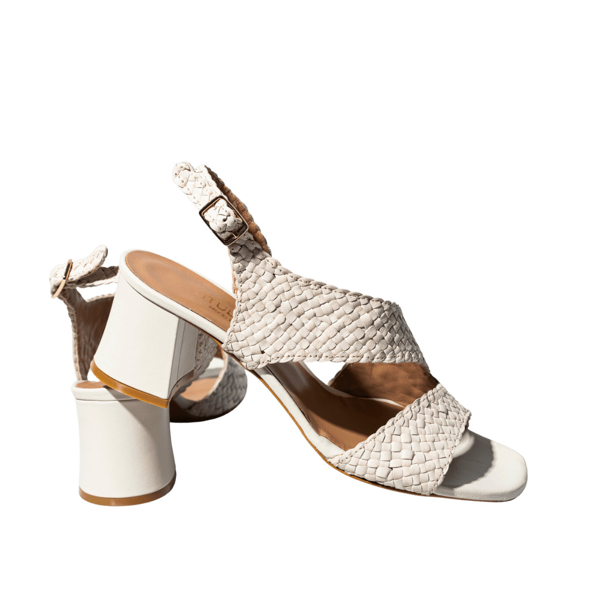Sandalo Vitulli & Co. Pelle Intreccio Beige - Vitulli & Co. - Calzature Savorè