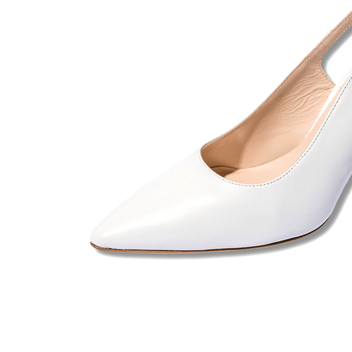 Slingback Alto Melluso Pelle Bianco Sposa - Melluso - Calzature Savorè