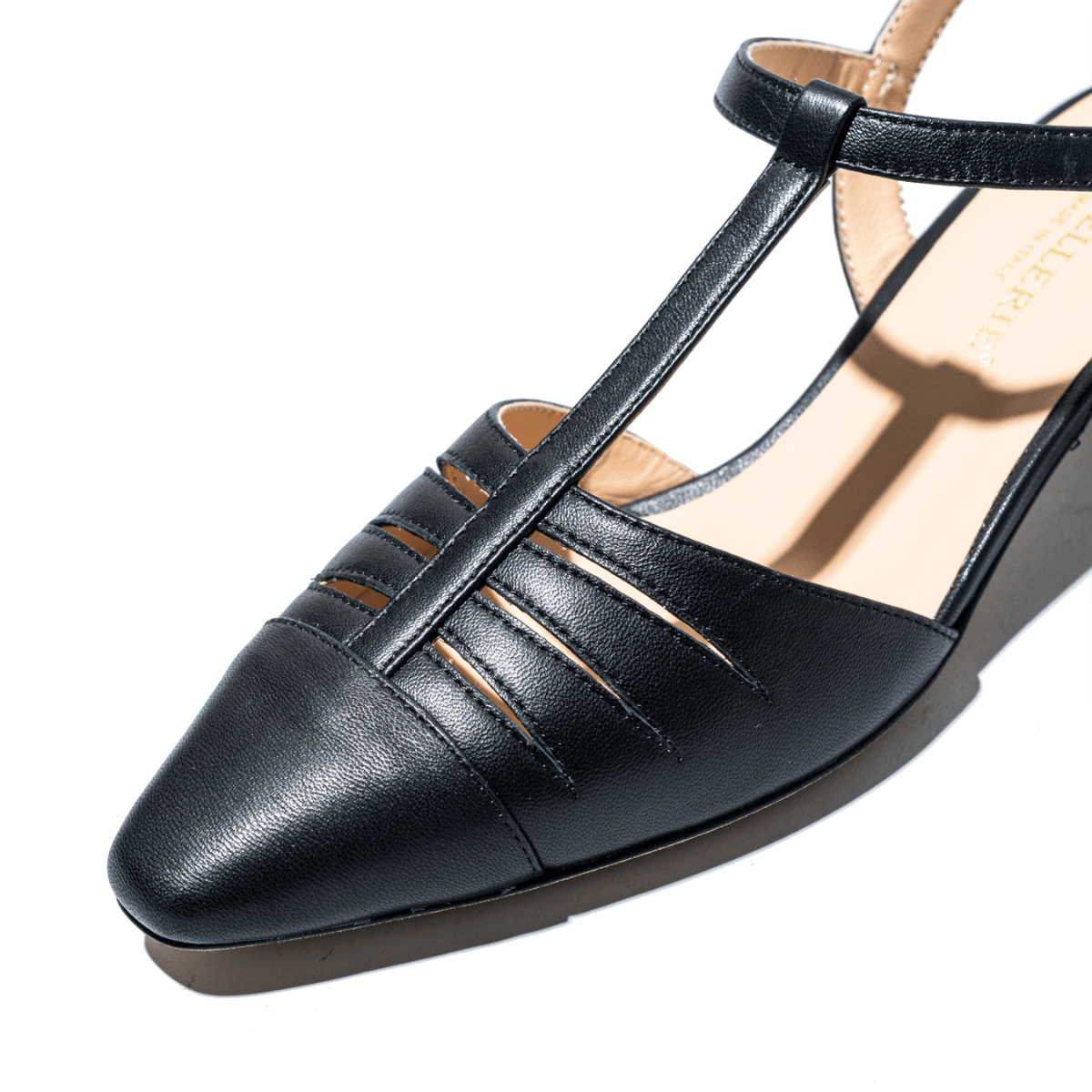 Slingback La Sellerie Cinturino Nappa Nero - La Sellerie - Calzature Savorè