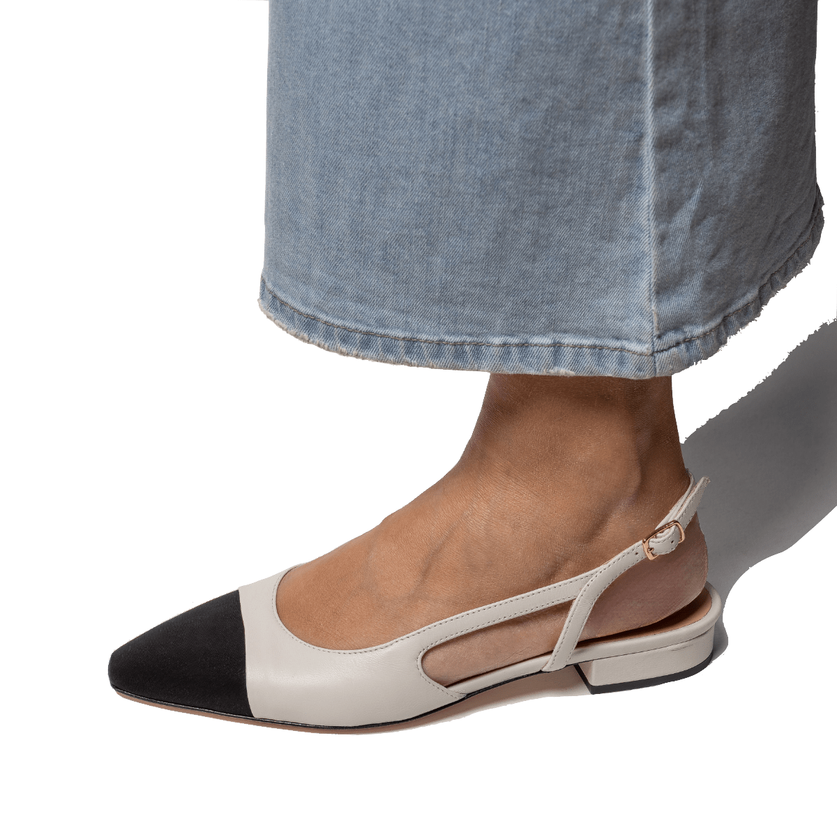 Scarpe Tacco Scarpa Chanel Tacco Basso Slingback La Sellerie Nappa