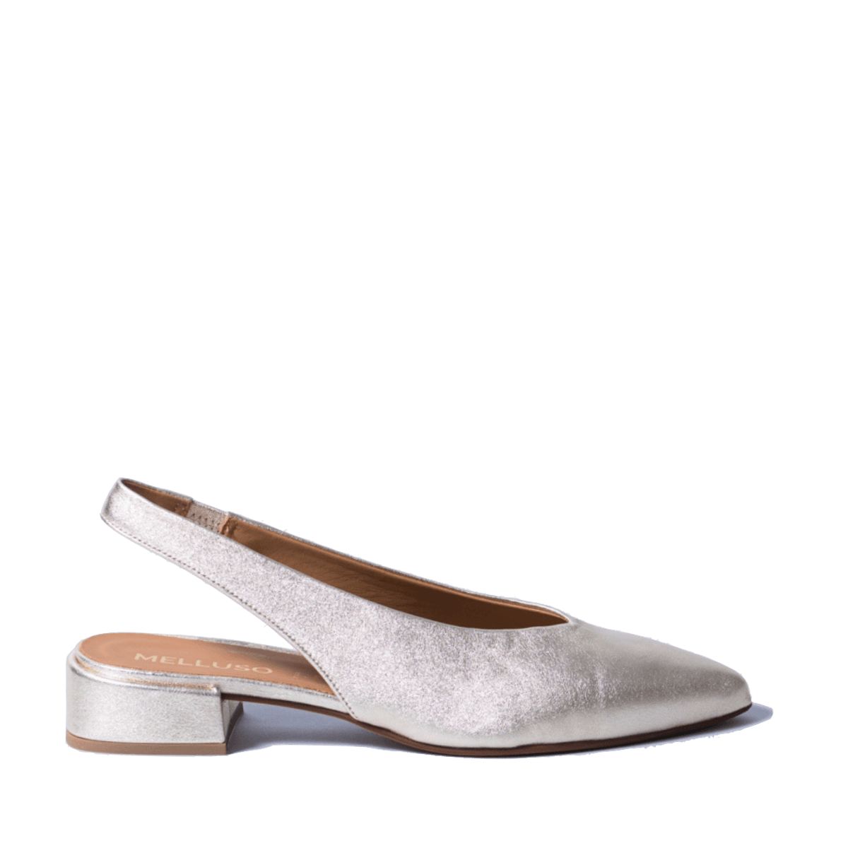 Slingback Mandorla Melluso Pelle Platino - Melluso - Calzature Savorè