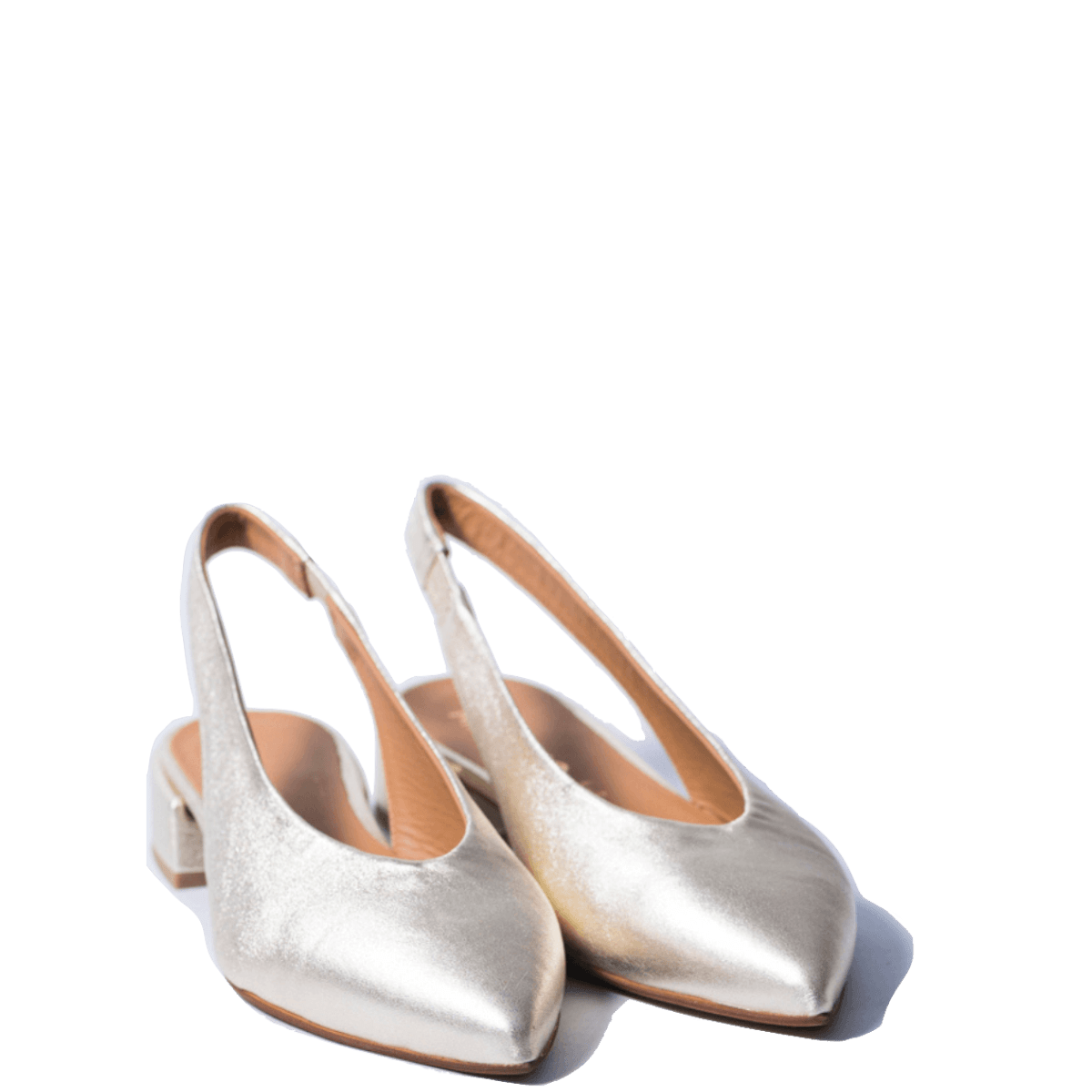Slingback Mandorla Melluso Pelle Platino - Melluso - Calzature Savorè