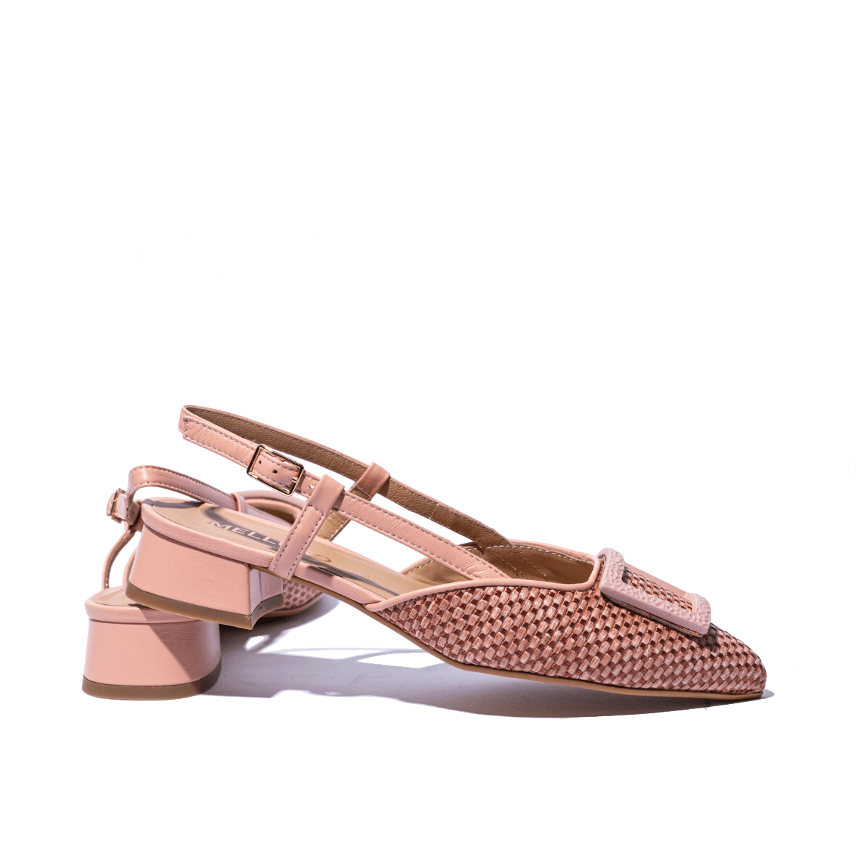 Slingback Melluso Arianna Pelle e Rafia Plaster - Melluso - Calzature Savorè