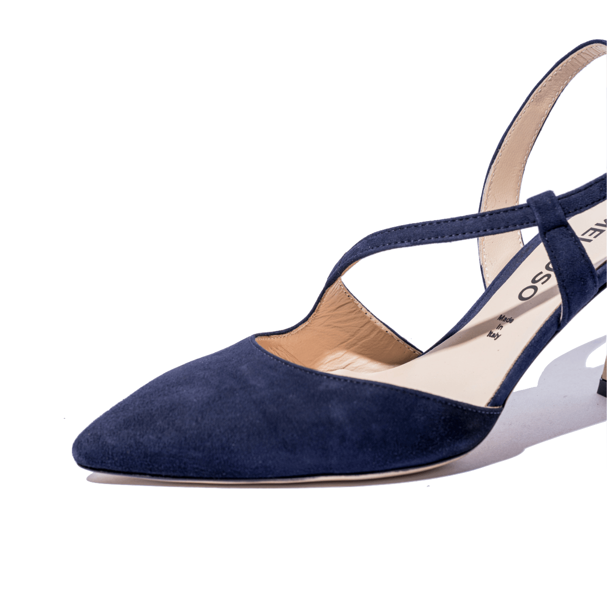 Slingback Melluso Cinturino Camoscio Blu Abyss - Melluso - Calzature Savorè