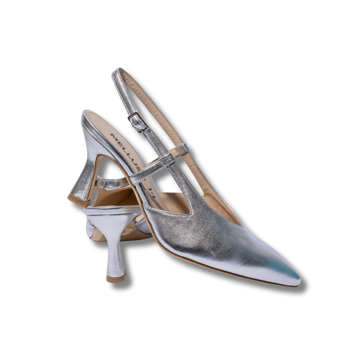 Slingback Melluso Linda Pelle Argento - Melluso - Calzature Savorè