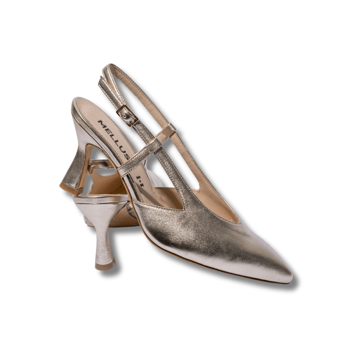 Slingback Melluso Linda Pelle Platino - Melluso - Calzature Savorè