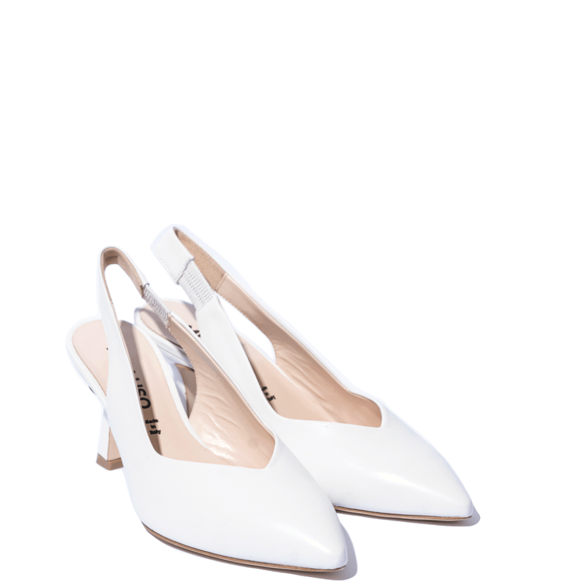 Slingback Melluso Pelle Bianco Sposa - Melluso - Calzature Savorè