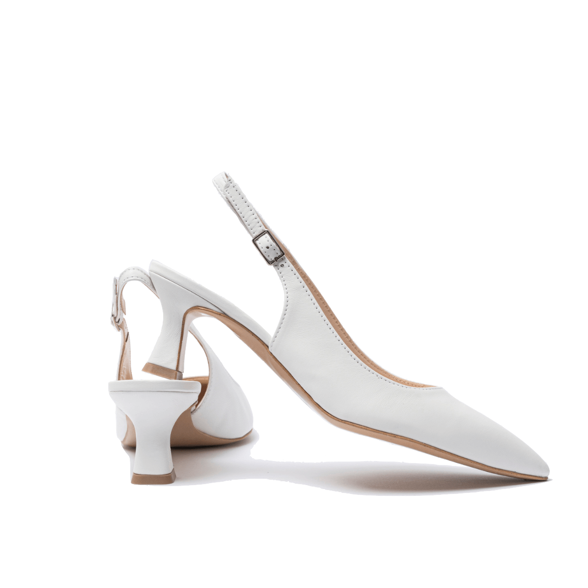 Slingback Melluso Pelle Bianco Sposa - Melluso - Calzature Savorè