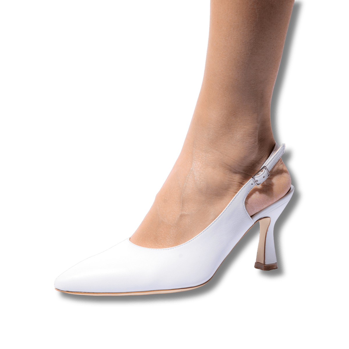 Slingback Melluso Pelle Bianco Sposa - Melluso - Calzature Savorè