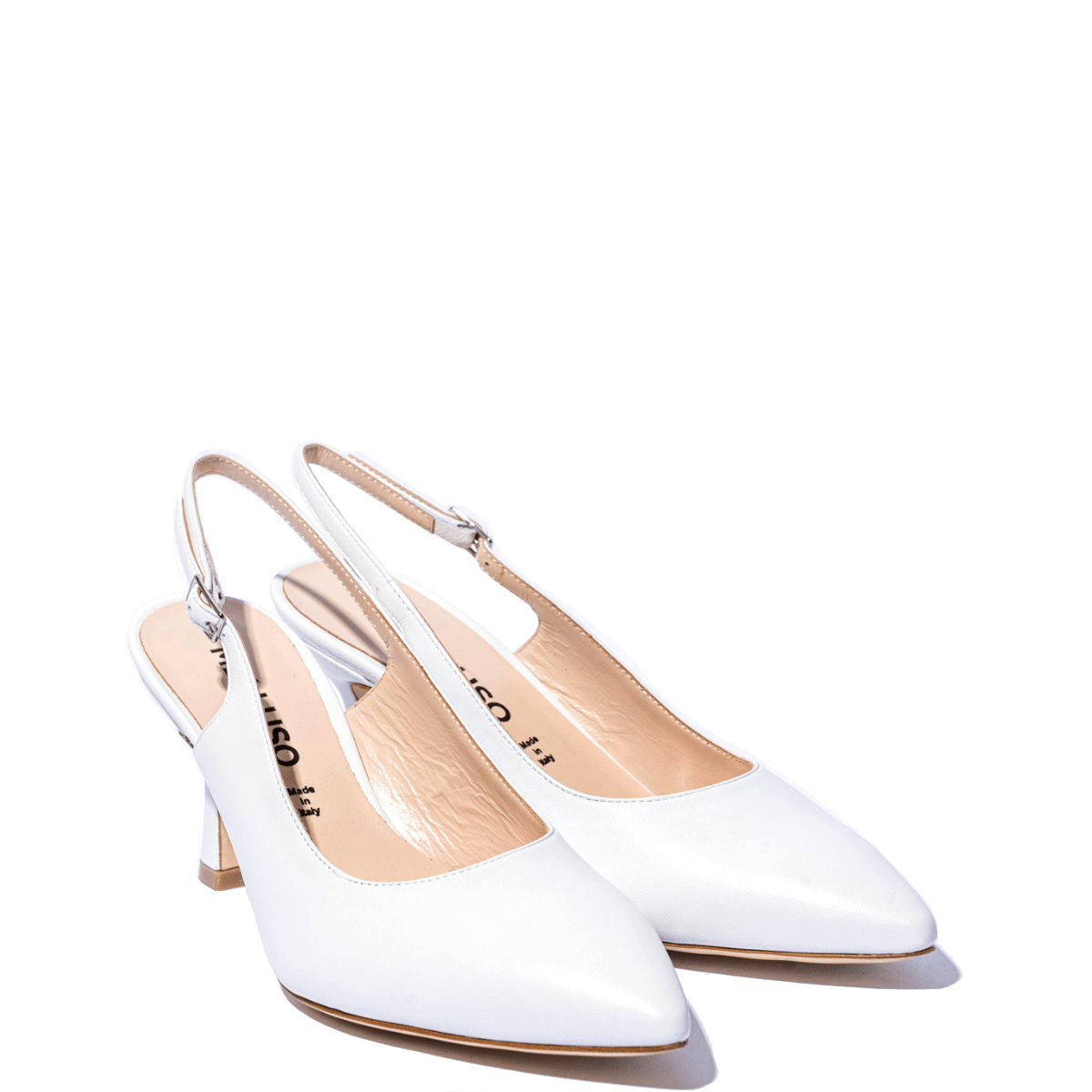 Slingback Melluso Pelle Bianco Sposa - Melluso - Calzature Savorè