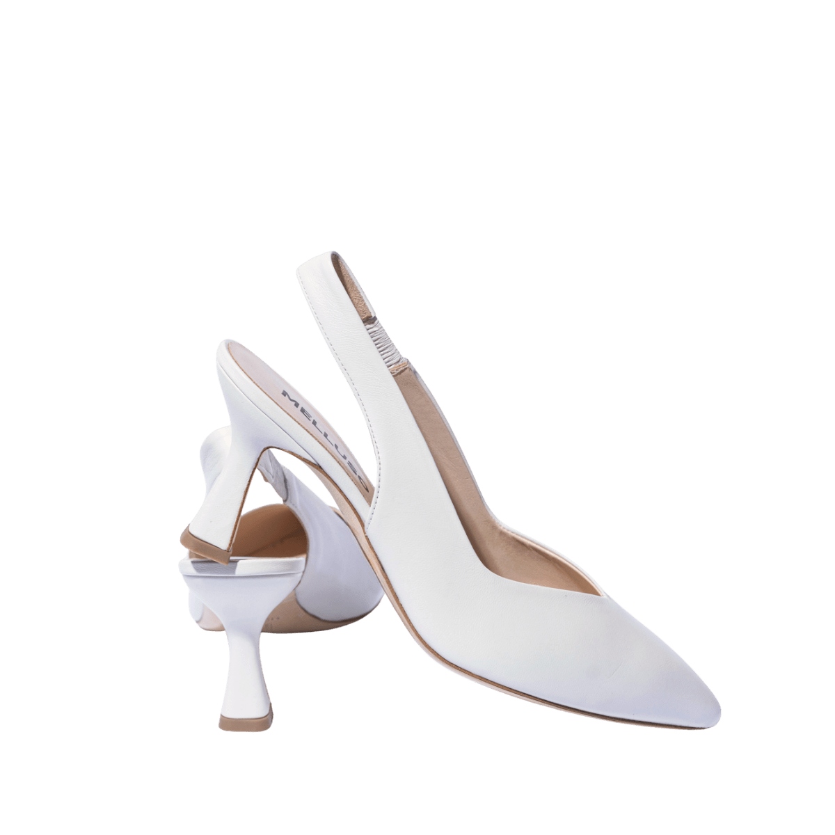 Slingback Melluso Pelle Bianco Sposa - Melluso - Calzature Savorè